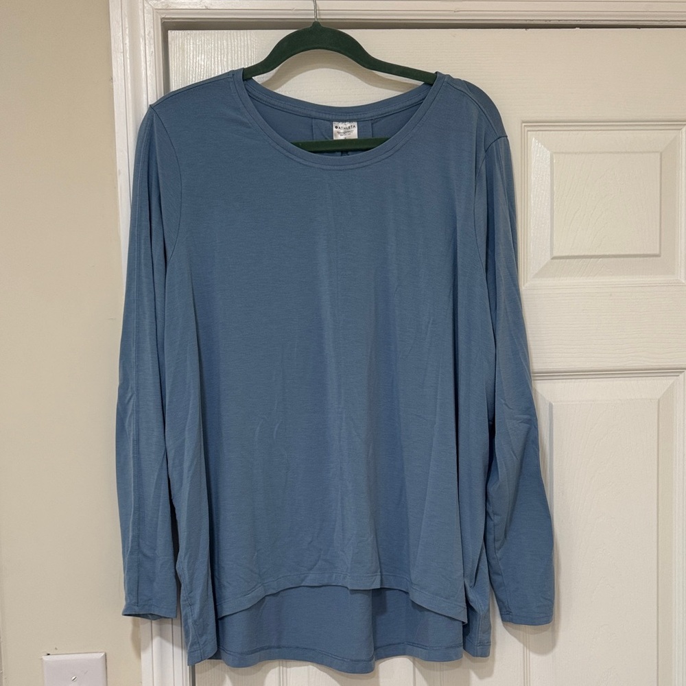 Athleta With Ease Long Sleeve Top - Blue
